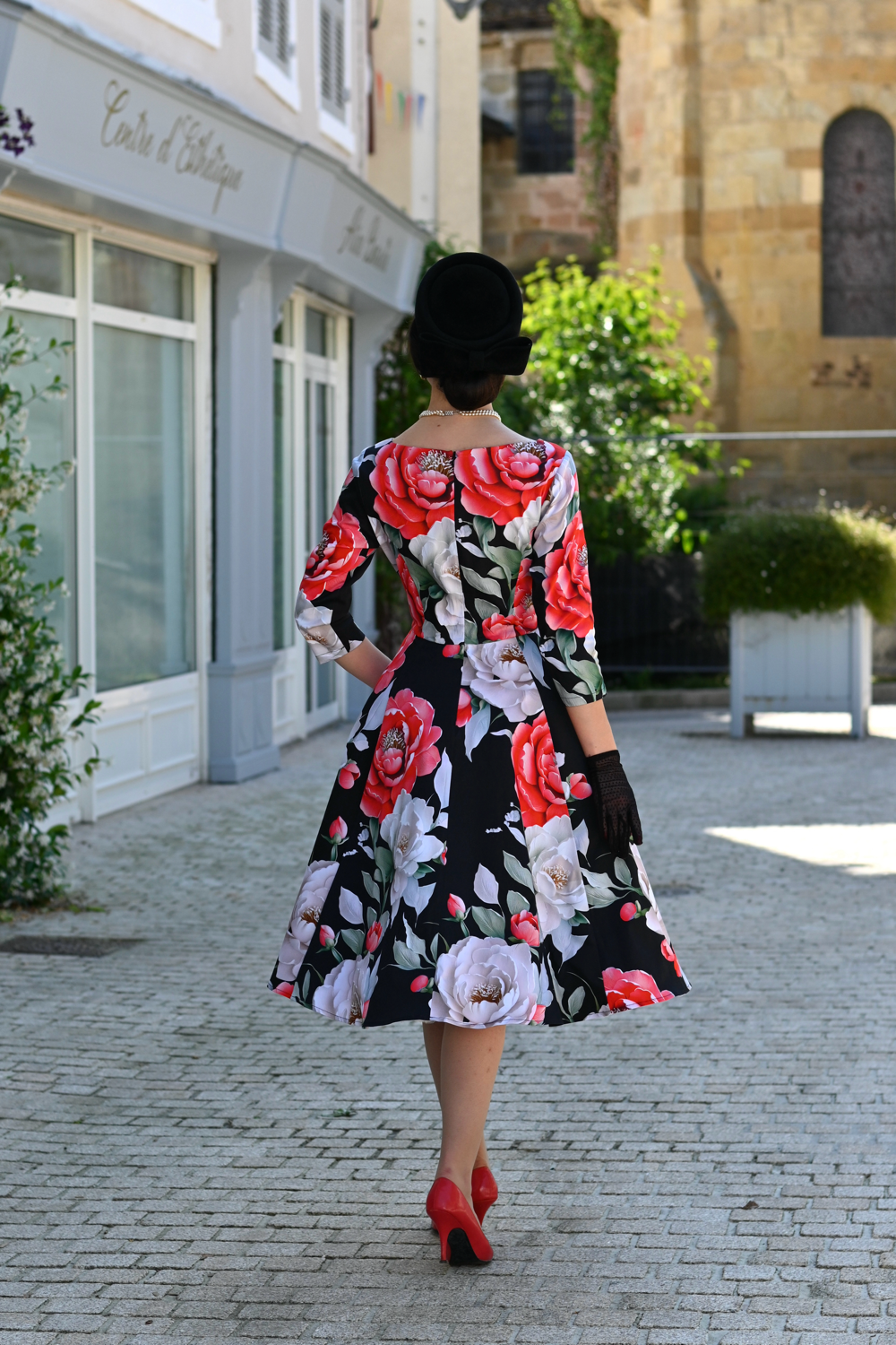 Destiny Floral Swing Dress In Extended Sizing